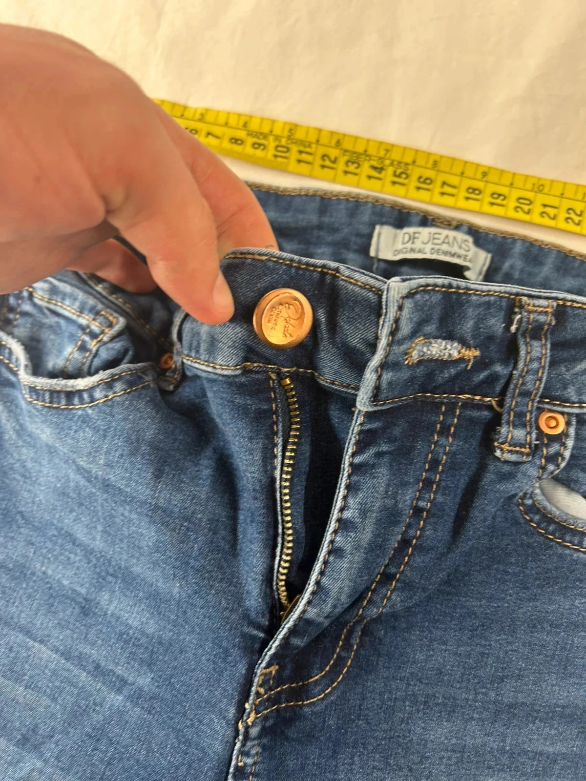 Skinny blauw marine vintage df jeans denim collectie – photo 8
